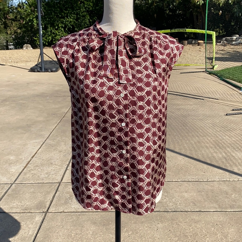 J.Crew Silk Pussybow Blouse